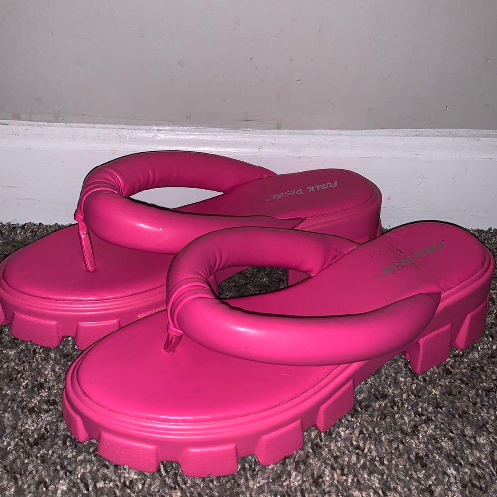 Pink Chunky Sandals